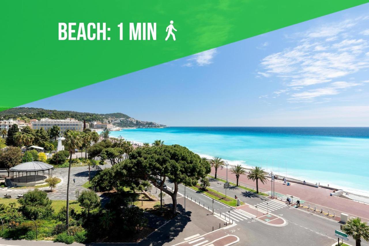 Beach - Kitchen - Wifi - Air Conditioning - Center - Tram นีซ ภายนอก รูปภาพ
